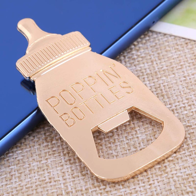 Cesdai 30 Pcs Baby Shower Party Favors Return Gifts For Guests Baby Bottle Bottle Openers Decorations Boy Girl By PARTYGOGO (Pink, 30) - Image 3